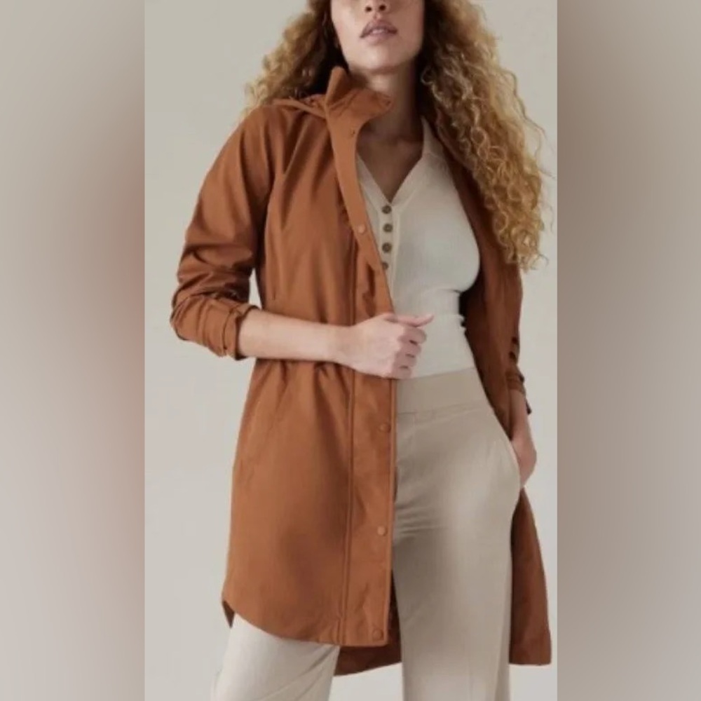 Athleta Rainout Sutro Trench Coat Women’s Large